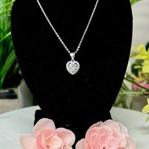 Moissonite heart Necklace
